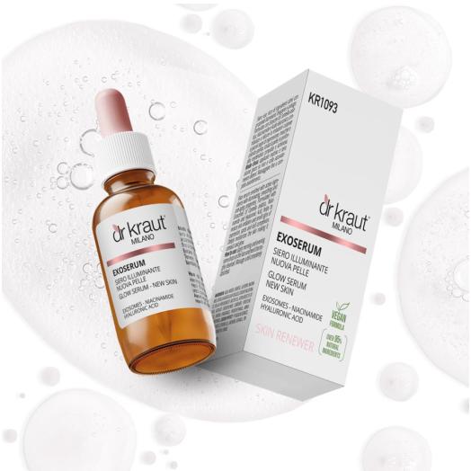 K1093R - Siero illuminante esosomi  - niacina - jaluronico contagocce da 30 ml