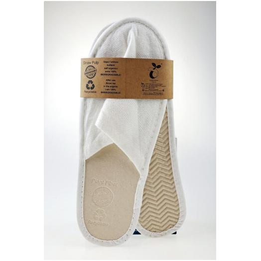 PMPM5006 - Paio di pantofole  bio in carta suola 30 cm. biodegradabile