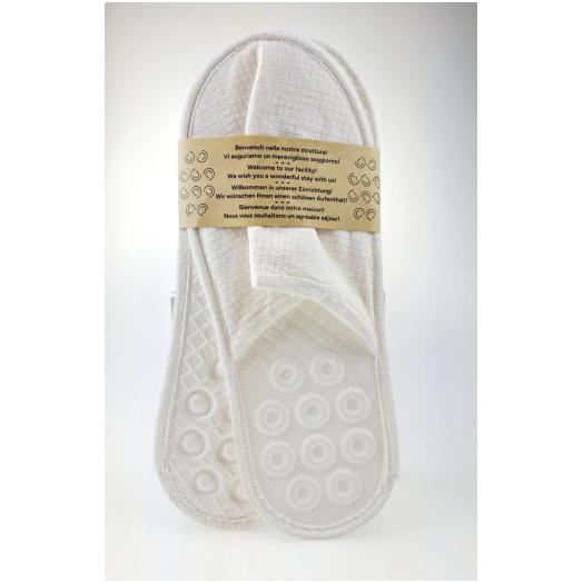 PMPM5000 - Paio di pantofole esasy bio 30 cm. biodegradabile