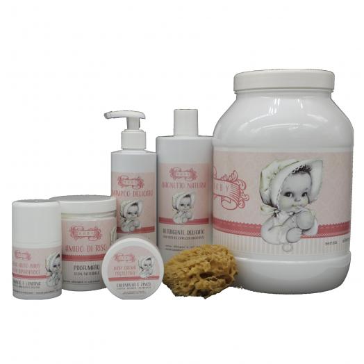 TNL094 EX CAN064 - kit baby 5 prodotti + spugna LEI