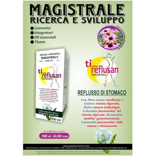 SAN101 - Decotto Ti Reflusan, Reflusso di stomaco, digerente 500 ml