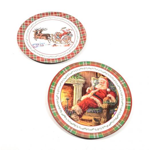 MER55442 - Sottopiatto Natalizio in plastica  diam. cm. 30
