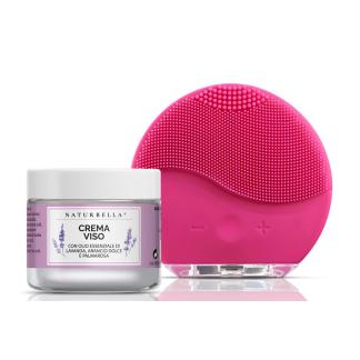Pochette Regalo Crema Idratante+Dispositivo pulizia viso