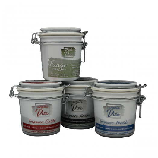 - IMPACCHI D'ARGILLA IN VASO DA 350 ML.