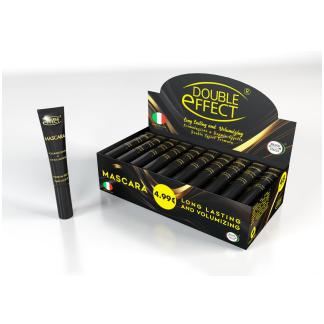 Box da banco con 48 Mascara Double Effect da 10 ml.