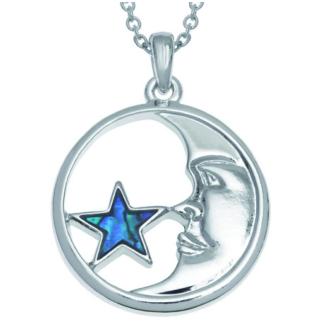 Collana Stella e Luna Conchiglia di Paua