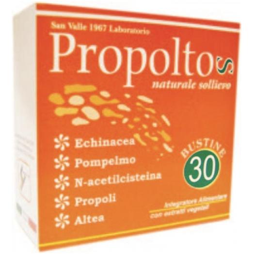 SAN060 - Propoltos Sollievo per Tosse e Mucose App.Respiratorio Confezione 30 bustine
