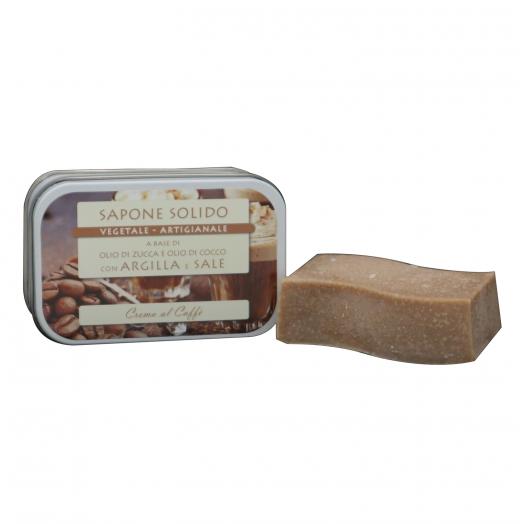 TNL018.04 - saponetta al sale e argilla 85g CREMA AL CAFFE' IPA