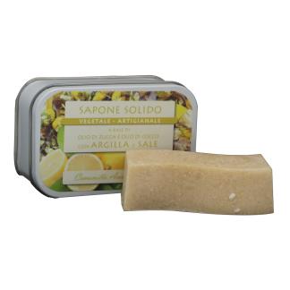 saponetta al sale e argilla 85g CAMOMILLA AMBRA E LIMONE