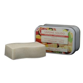 saponetta al sale e argilla 85g AGRUMI E ZENZERO