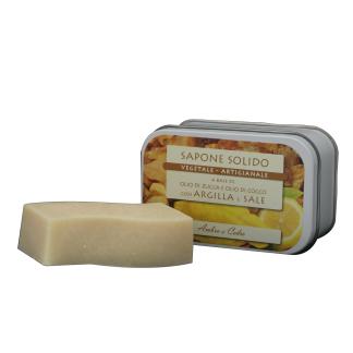 saponetta al sale e argilla 85g AMBRA E CEDRO