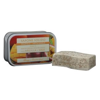 saponetta al sale e argilla 85g MANGO E PASSION FRUIT