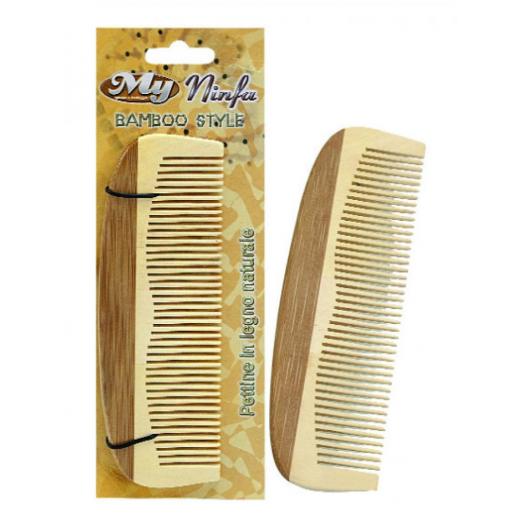 BRI3488A - |Pettine Ninfa Legno Naturale Confezione da 12 pz.