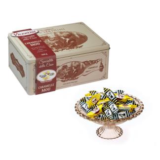 COFANETTI DI LATTA DECORATI CON DOLCI E CARAMELLE