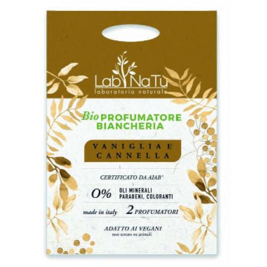 ZECA008.F - Profumatore Cassetti Bio Vegan Vaniglia e Cannella 2 Bustine