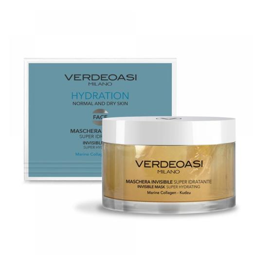 V825 - Maschera Invisibile Superidratante Pelli Secche Verdeoasi al Collagene 200 ml.