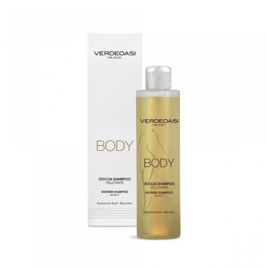 V995 - Shampoo Doccia Vellutante Verdeoasi all'Acido Jaluronico e Aloe 200 ml.