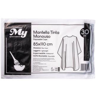 Mantella tinta monouso atossica leggera impermeabile cm. 85 x 110