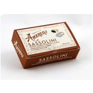 Liquirizia Amarelli Sassolini Confettati scatolina da gr 100