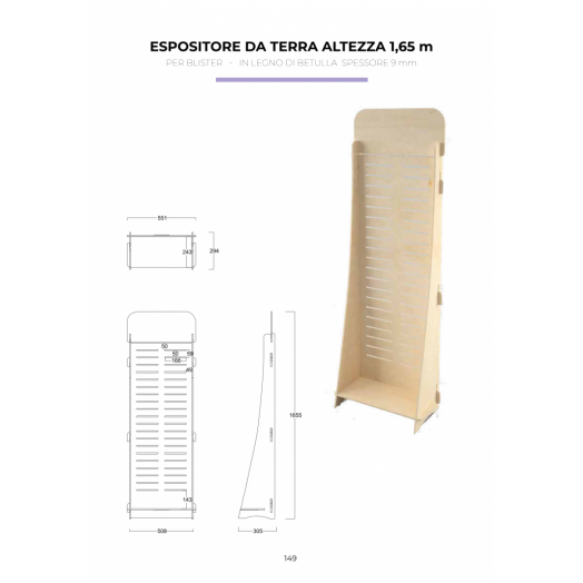 TNL149.02 - ESPOSITORE TERRA MANICURE