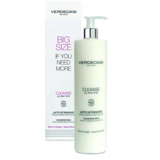 Latte Detergente Struccante Pelli Miste Verdeoasi Collagene Marino  500 ml.