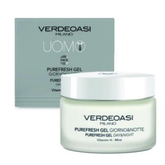 Gel Purefresh Giorno Notte Verdeoasi con Vitamina H e Menta 50 ml.