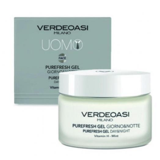 V871 - Gel Purefresh Giorno Notte Verdeoasi con Vitamina H e Menta 50 ml.
