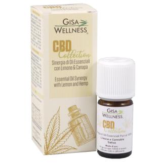 Sinergia di oli essenziali di Canapa CBD e Limone 5ml.