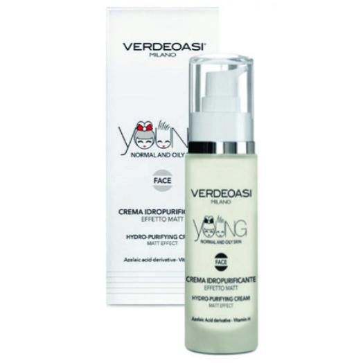 V853 - Crema Idropurificante Pelli Grasse Verdeoasi con Acido Azelaico e Vit.H  50 ml.