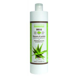 Lozione Precera di Pulizia pre-epilazione all'Aloe da 500 ml