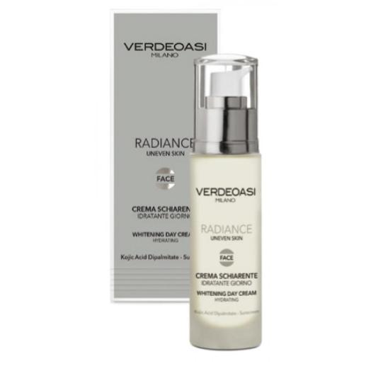 V860 - Crema Schiarente Idratante Giorno Verdeoasi con Acido Cogico e SPF 50 ml.