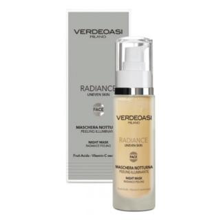 Maschera Notte Peeling Illuminante Verdeoasi Acidi Frutta e Vit. C 50 ml.