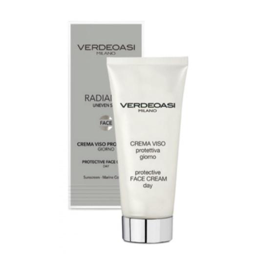V867 - Crema Viso Protettiva Giorno Verdeoasi con Collagene e Filtro Solare100 ml.