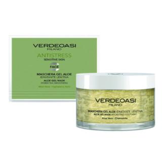 Maschera Gel Idratante Lenitiva Verdeaoasi all'Aloe e Acido Jaluronico 200 ml.