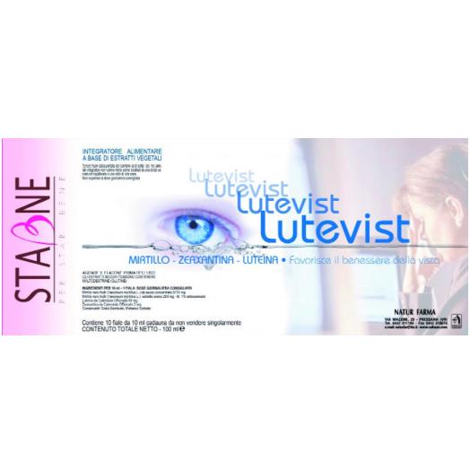 NAT1079 - Fiale Lutevist con Mirtillo,Luteina,Zeaxantina confezione da 10 fiale da 10 ml