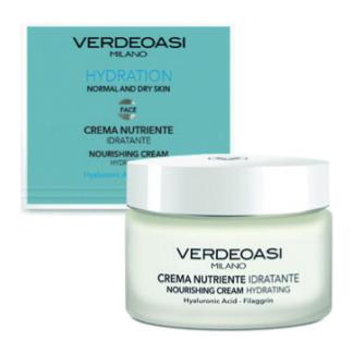 Crema Nutriente Idratante Pelli Secche Verdeoasi con Jaluronico 50 ml.