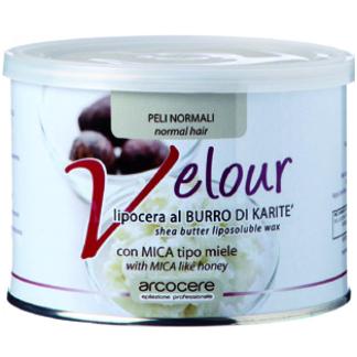 Ceretta al Burro di Karit&egrave; Velour vaso da 400 ml