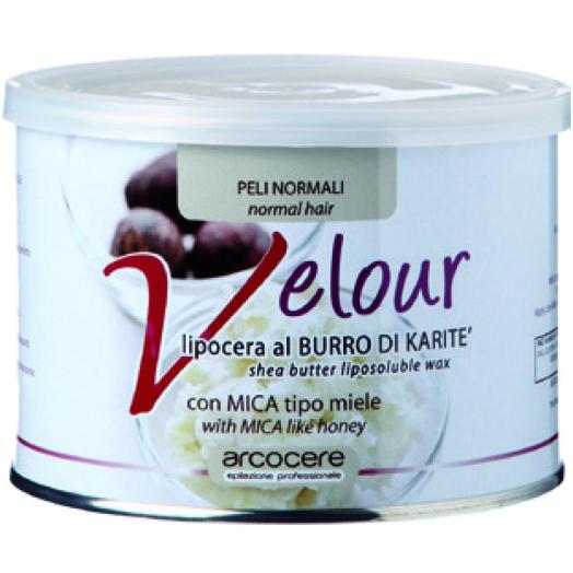 ARC038 - Ceretta al Burro di Karit&egrave; Velour vaso da 400 ml