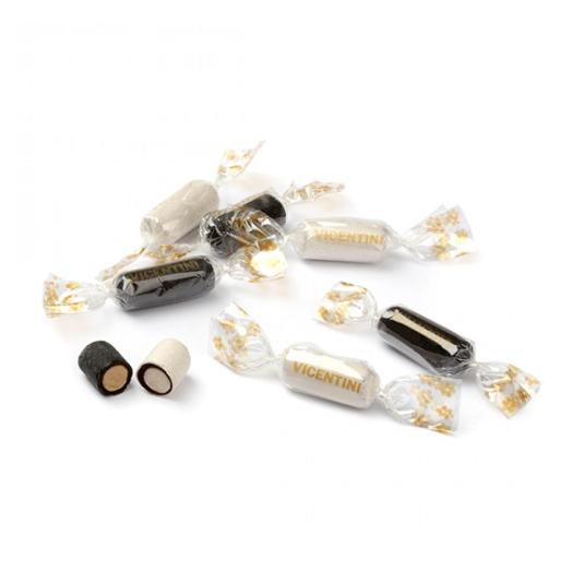 VIGEBN5 - Caramelle Gessetti Bianconeri ripieni di Liquirizia Confezione 500 gr.