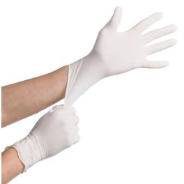 GENGUA - Blister da 10 guanti in lattice naturale monouso per alimenti misura unica M-L