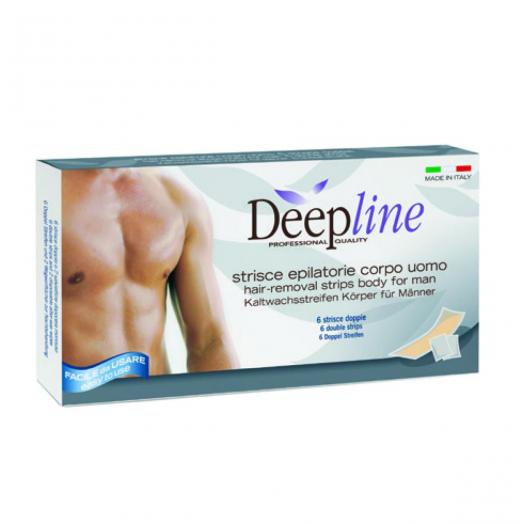 ARC013 - Strisce Epilatorie Corpo Uomo scatola da 6 doppie strisce