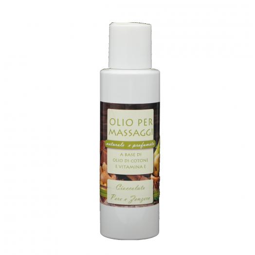 TNL048.11 - olio per massaggio 100ml CIOCCOLATO PERA E ZENZERO