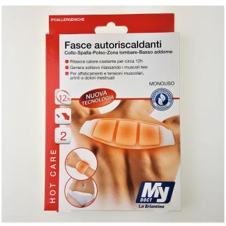 Fascia Riscaldante 12h per Collo,Spalla,Polso,Zona Lombare,Addome 2 pz.