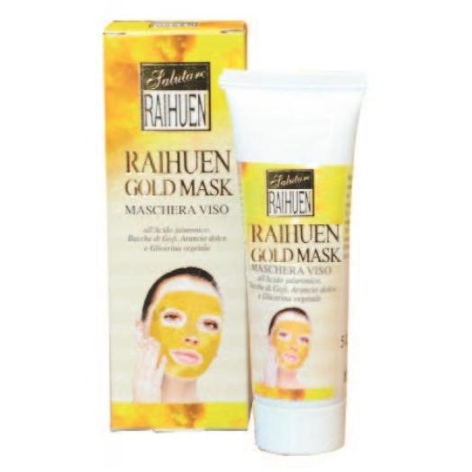 NAT1105 - Maschera Oro Gold Mask all'Acido Jaluronico e Bacche Goji in tubo da 50 ml