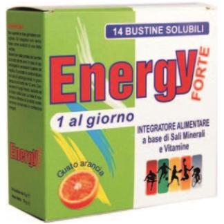 Integratore Energy Forte Sali Minerali e Vitamine Confezione 14 bustine