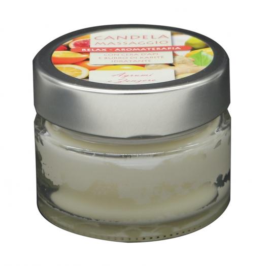 TNL049.09 EX CAN065.09 - candela per massaggio 100ml AGRUMI E ZENZERO