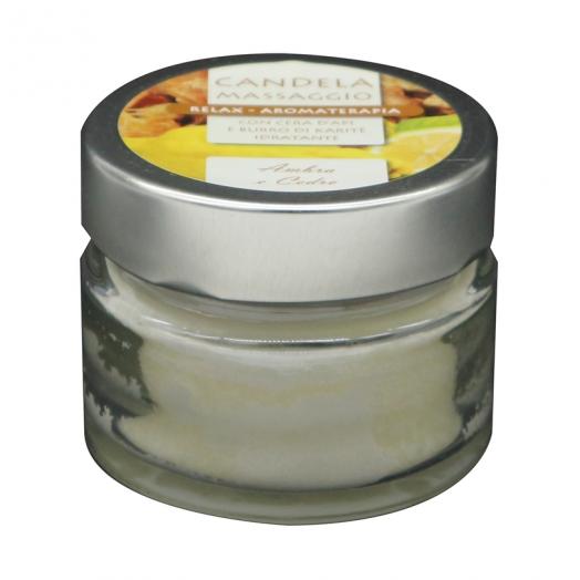 TNL049.10 EX CAN065.10 - candela per massaggio 100ml AMBRA E CEDRO