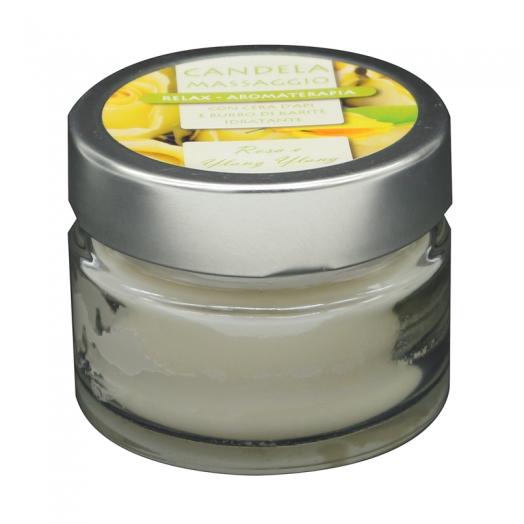 TNL049.14 - candela per massaggio 100ml ROSA E YLANG YLANG