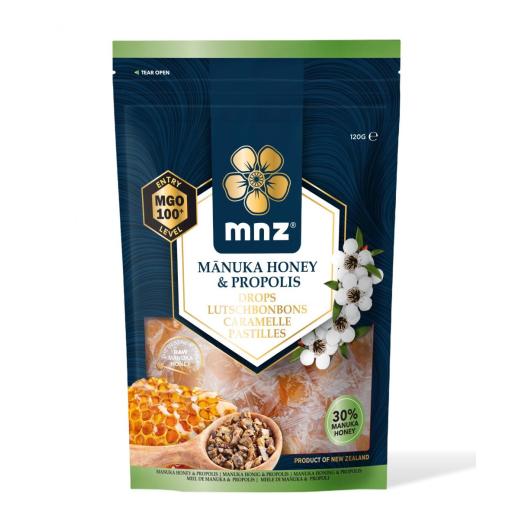 ZIO015 - Pastiglie Manuka MGO100  al Propoli con isomalto  Confezione 120 gr.