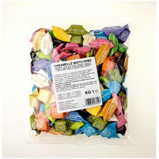 Caramelle misto Erbe Meralonghi sacchetto da 1 kg